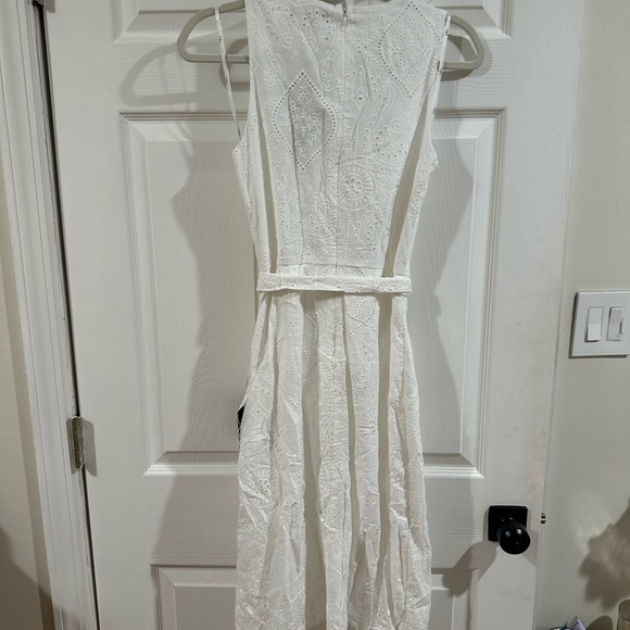 Lulu's White Asymmetrical Dress - Picture 3 of 3